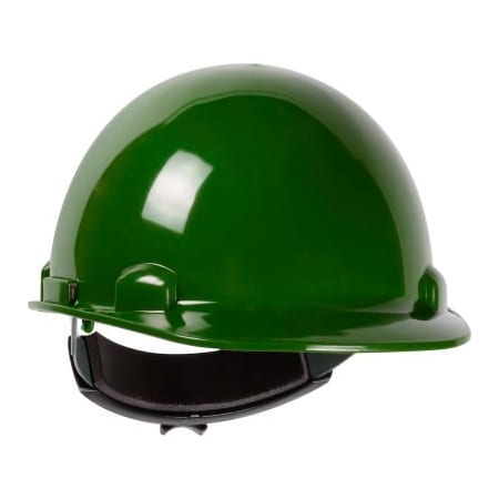 Pip Dynamic Dom Cap Style Dome Hard Hat HDPE Shell, 4-PT Suspension, Rachet Adjustment, Green 280-HP341R-74